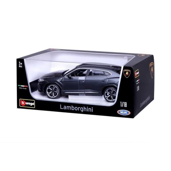 Metallbil - BBURAGO - Lamborghini Urus - Grå - Skala 1/18