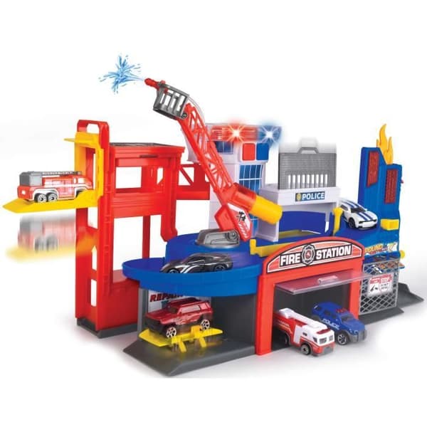 Dickie Go Real Rescue Station set med bilar
