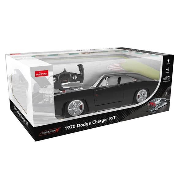 Dodge Charger R/T 1970 2,4GHz 1:16 Bil - Svart - JAMARA