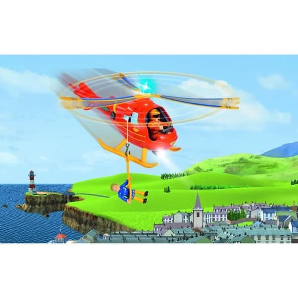 Elektronisk leksak - SIMBA - Wallaby Helikopter - Ljud och ljus - Tillbehör ingår - Från 3 år och uppåt