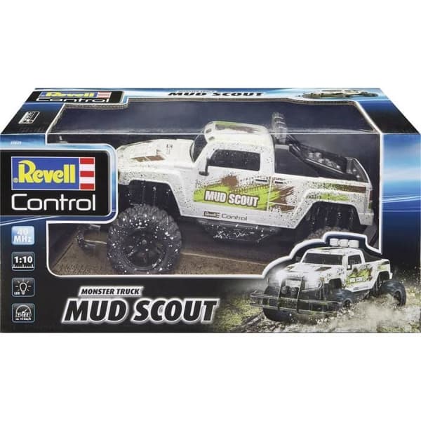 Elektrisk monstertruck Revell Control New Mud Scout borstad 40 MHz bakhjulsdrift redo att rulla (RtR) 1:10