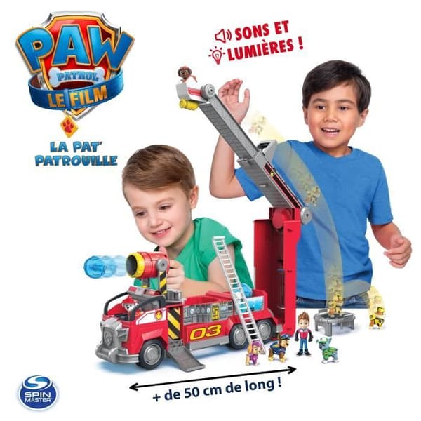 Marcus transformerbar brandbil - Paw Patrol The Movie - Ljud och ljuseffekter
