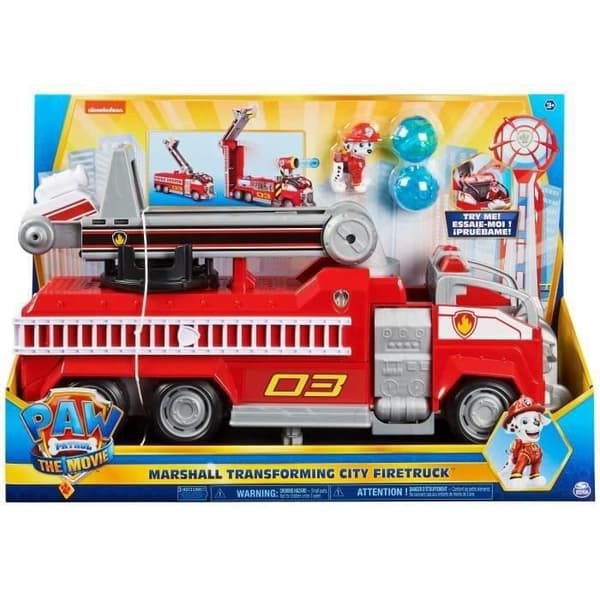Marcus transformerbar brandbil - Paw Patrol The Movie - Ljud och ljuseffekter