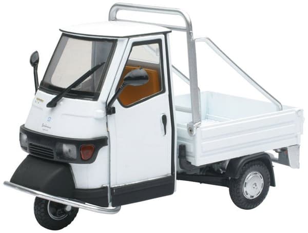 Newray - 4668036 - DieCast Ape Piaggio 50 1:18 Cross Country Vit 68035I