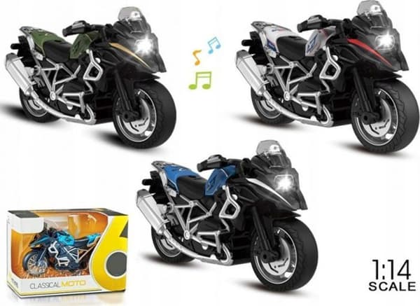 Samlad miniaturfordon - samlad terrängmaskin Madej Moto Metal 1:16 008014 43800