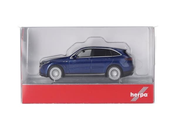 Herpa - 430715-004 - Modellbil Mercedes-EQ EQC, skala 1/87, Tysk modell, samlarartikel, plastfigur
