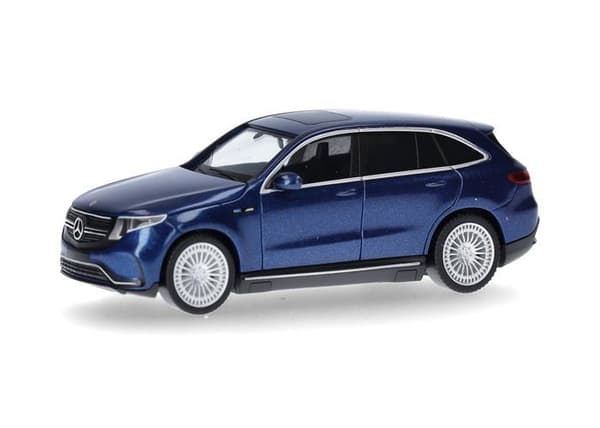 Herpa - 430715-004 - Modellbil Mercedes-EQ EQC, skala 1/87, Tysk modell, samlarartikel, plastfigur
