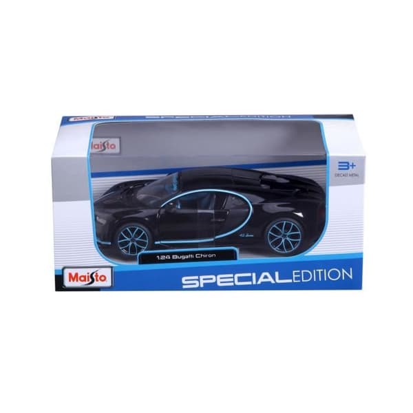 Bugatti Chiron miniatyr metallbil i skala 1/24 - MAISTO - Blå
