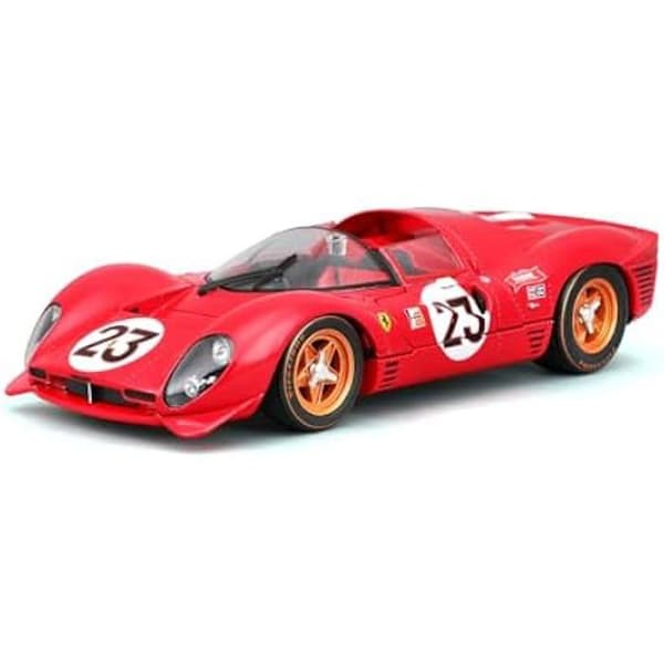 Modell - BBURAGO - Ferrari Racing - 330 P4 Daytona - Röd - Nyhet 2024 - Detaljerad information