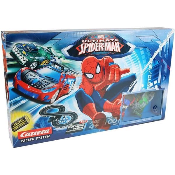 Slot Racing - Carrera - Marvel Ultimate Spider-Man 1:43 - 2,4m Banan och Set - För barn - Blandat