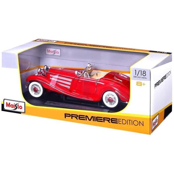 Samlarfordon - MAISTO - Mercedes Benz 500K Spezialroadster - Röd - 14 år och äldre