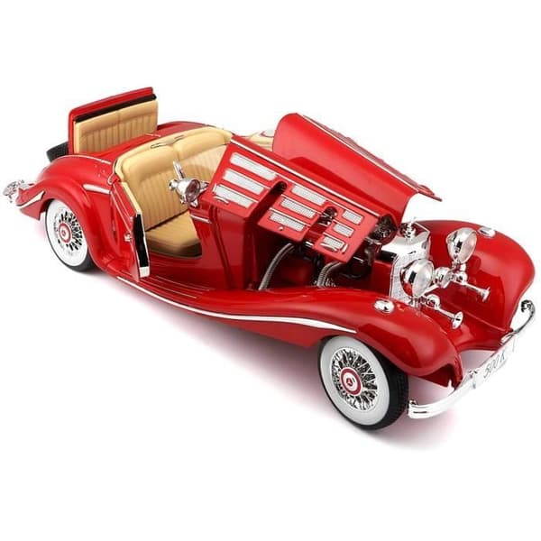 Samlarfordon - MAISTO - Mercedes Benz 500K Spezialroadster - Röd - 14 år och äldre