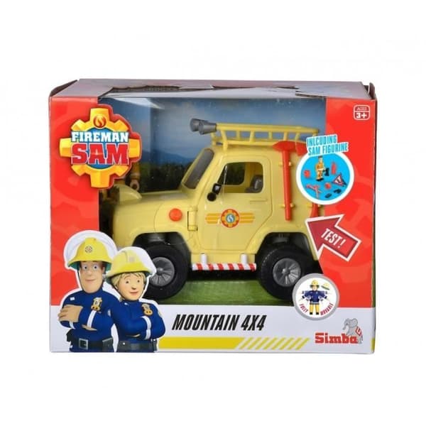 Leksak - SIMBA - Veicolo 4x4 med karaktären Sam - Vit - Brandman Sam - 3 år gammal - Interiör - Barn - Pojke
