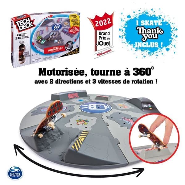 Shredline 360° Motoriserad Ramp - Tech Deck - Finger Skate