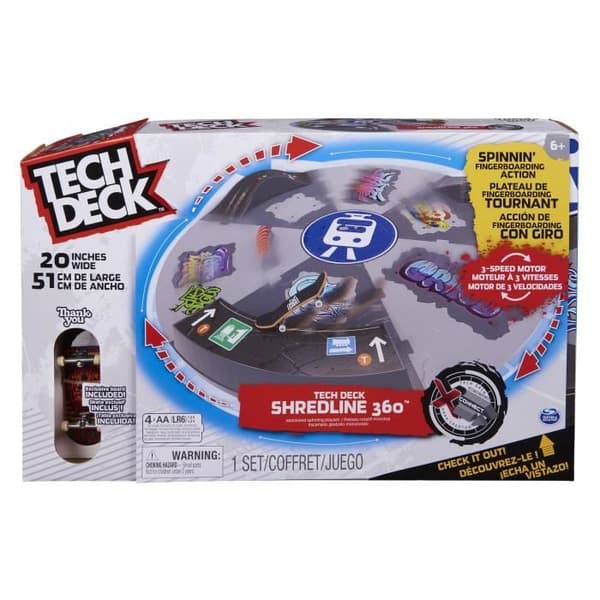 Shredline 360° Motoriserad Ramp - Tech Deck - Finger Skate