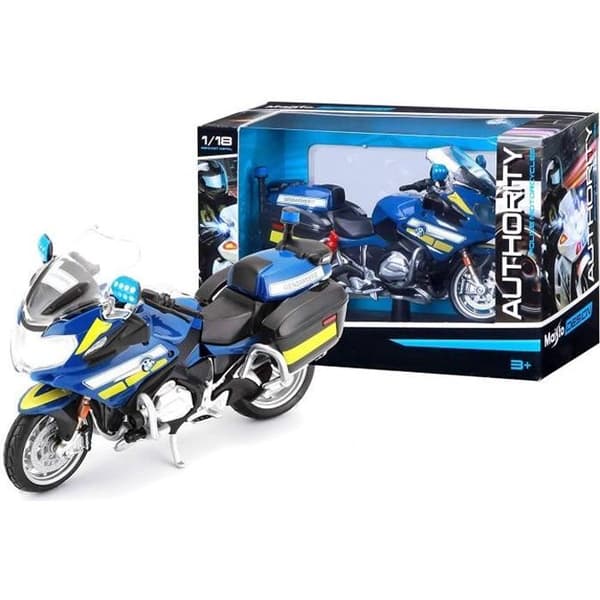 1/18 motorcykelmodell - MAISTO - Interventionsmotorcykel - Barn 3 år pojke - Interiör - Unik Unik färg