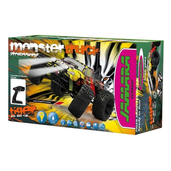 Tiger Ni kontrollerbar monstertruck 1:10 - Jamara - Röd/Gul