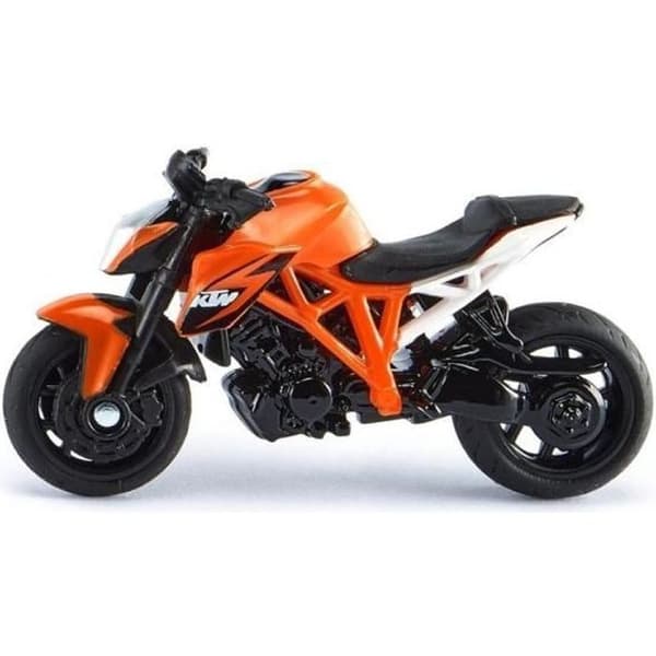 Miniatyrmotorcykel - SIKU - KTM 1290 Super Duke R - Gjuten zink - Svart och Orange