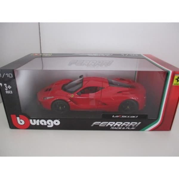 Samlarbil - BBURAGO - Ferrari LaFerrari - Röd - Skala 1/18