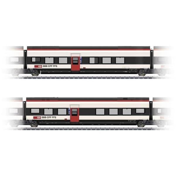 Märklin - 43462 H0 Extra SET 2 för Giruno av SBB - 2:a klass - Vit