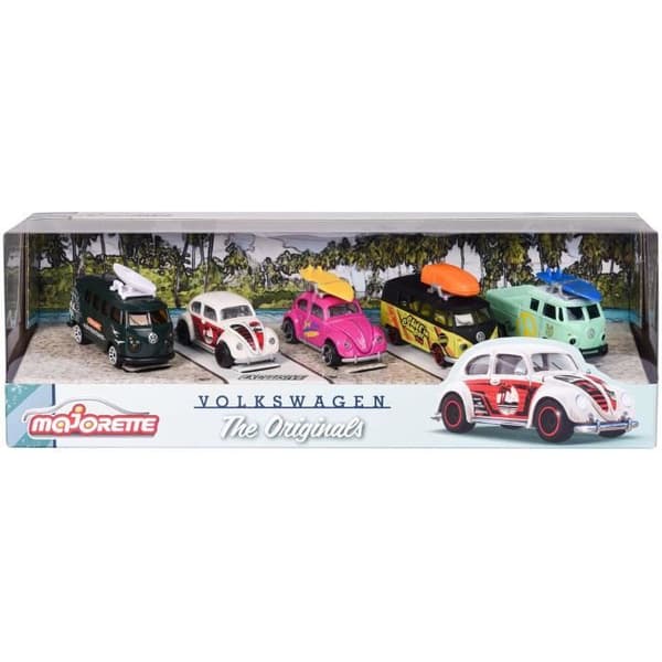 Parti med 5 metallbilar Volkswagen The Originals