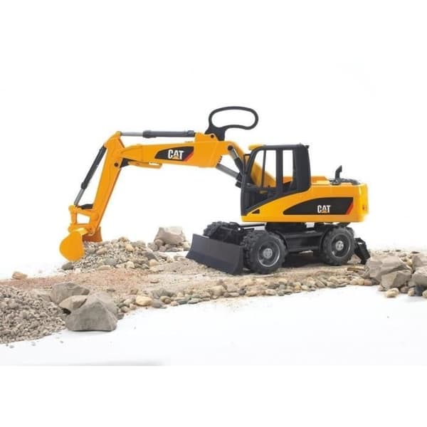 CATERPILLAR grävmaskin på hjul - BRUDER - 2445 - Skala 1:16 - 44 cm - Gul och Svart