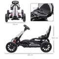 Pikkukuva 3 / 9: Sähköinen Go-Kart lapsille, 100x58x58.5 cm, Valkoinen