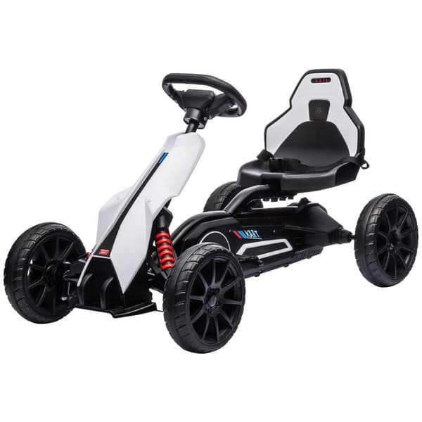 Sähköinen Go-Kart lapsille, 100x58x58.5 cm, Valkoinen