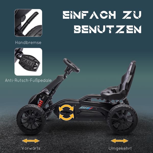Go-Kart, 100x58 cm, Musta