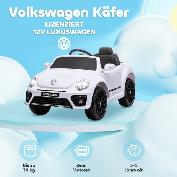 Lasten sähköauto, 97x56.5x46 cm, valkoinen