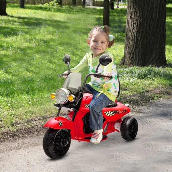 Børns Elektriske Motorcykel, 110x48x56 cm, Rød
