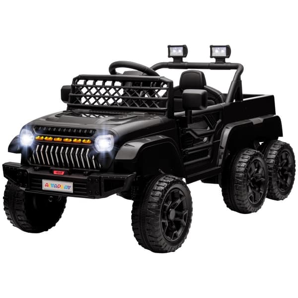Lasten sähköauto, 122x62.5 cm, Musta