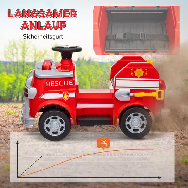 Lasten sähköauto, 86P x 49L x 52K cm, punainen