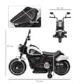 Miniatyrbild 3 av 9: Barnmotorcykel, 76x42x57 cm, Vit