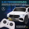 Pikkukuva 5 / 9: Lasten sähköauto, Mercedes-Benz EQA, 111,5 cm x 69 cm x 52,5 cm, valkoinen