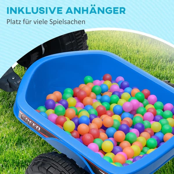 Elektrisk Fyrhjuling för Barn, Kinderquad, 106x41.5x48.5 cm, Blå