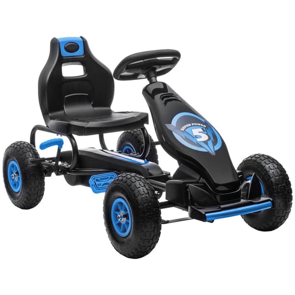 Go-Kart, 121x58x61 cm, sininen ja musta