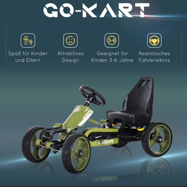 Go Kart, 105x54x61 cm, Grøn