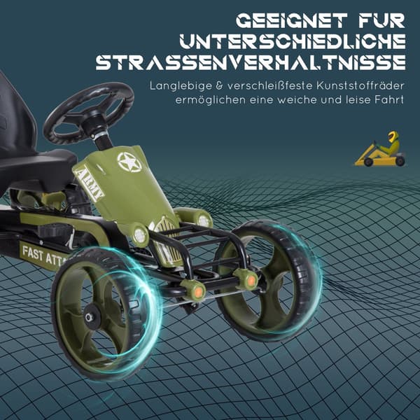 Go Kart, 105x54x61 cm, Grøn