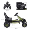 Miniatyrbillede 3 af 9: Go Kart, 99x65x56 cm, Grøn