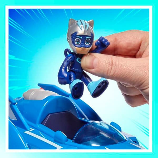 Monterat miniatyrfordon - Hasbro monterat miniatyrlandfordon - F6213 - PJ Masks Super-Katzenflitzer