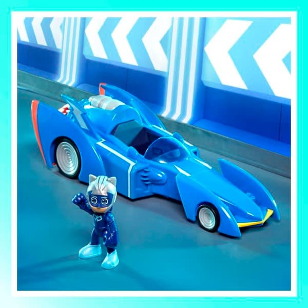 Monterat miniatyrfordon - Hasbro monterat miniatyrlandfordon - F6213 - PJ Masks Super-Katzenflitzer
