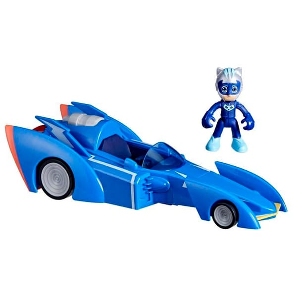 Monterat miniatyrfordon - Hasbro monterat miniatyrlandfordon - F6213 - PJ Masks Super-Katzenflitzer