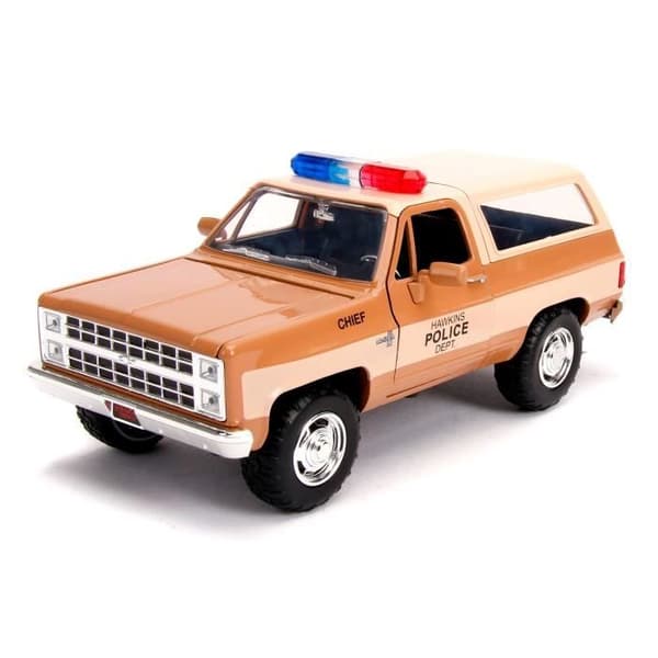 1980 Chevy K5 Blazer Metal Car - JADA - Multicolor Collector - Metal Hawkins Police Badge