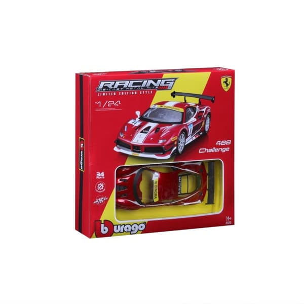 BBURAGO Ferrari 488 Challenge Sportbilsmodell Förmonterad 1:24
