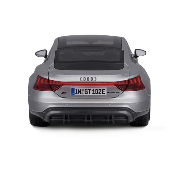 Audi RS e-tron GT silverfärgad skalamodell 1:18 BBURAGO