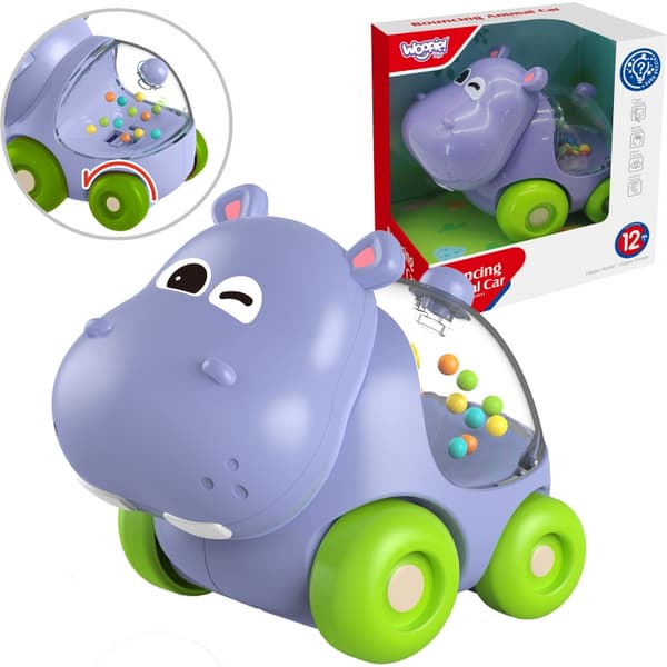 WOOPIE BABY Skallrande Bilflodhäst för Bebisar