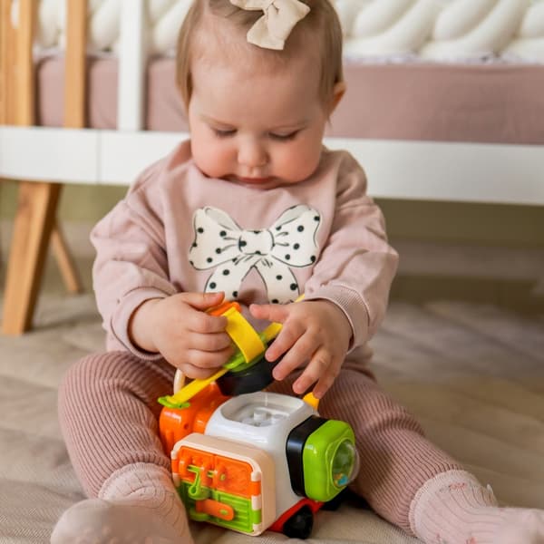 WOOPIE BABY Montessori Byggsats med Manipulativa Delar – Bil Katt 1