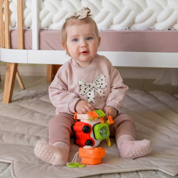 WOOPIE BABY Montessori Byggsats med Manipulativa Delar – Bil Katt 1