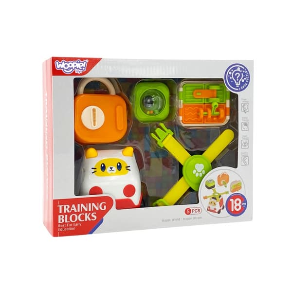 WOOPIE BABY Montessori Byggsats med Manipulativa Delar – Bil Katt 1